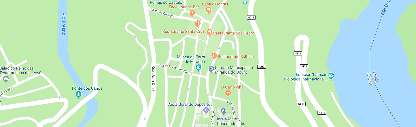 Mapa de Miranda do Douro