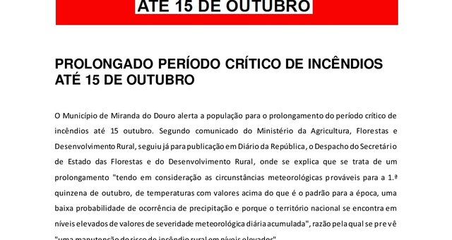 Notaimprensa prolongamentoperiodocritico2018 001 1 640 340