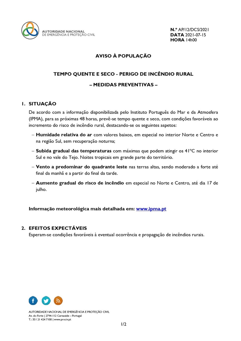 AVISO &Agrave; POPULA&Ccedil;&Atilde;O _ PERIGO DE INC&Ecirc;NDIO _  MEDIDAS PREVENTIVAS _ 15 JULHO..._page-0001
