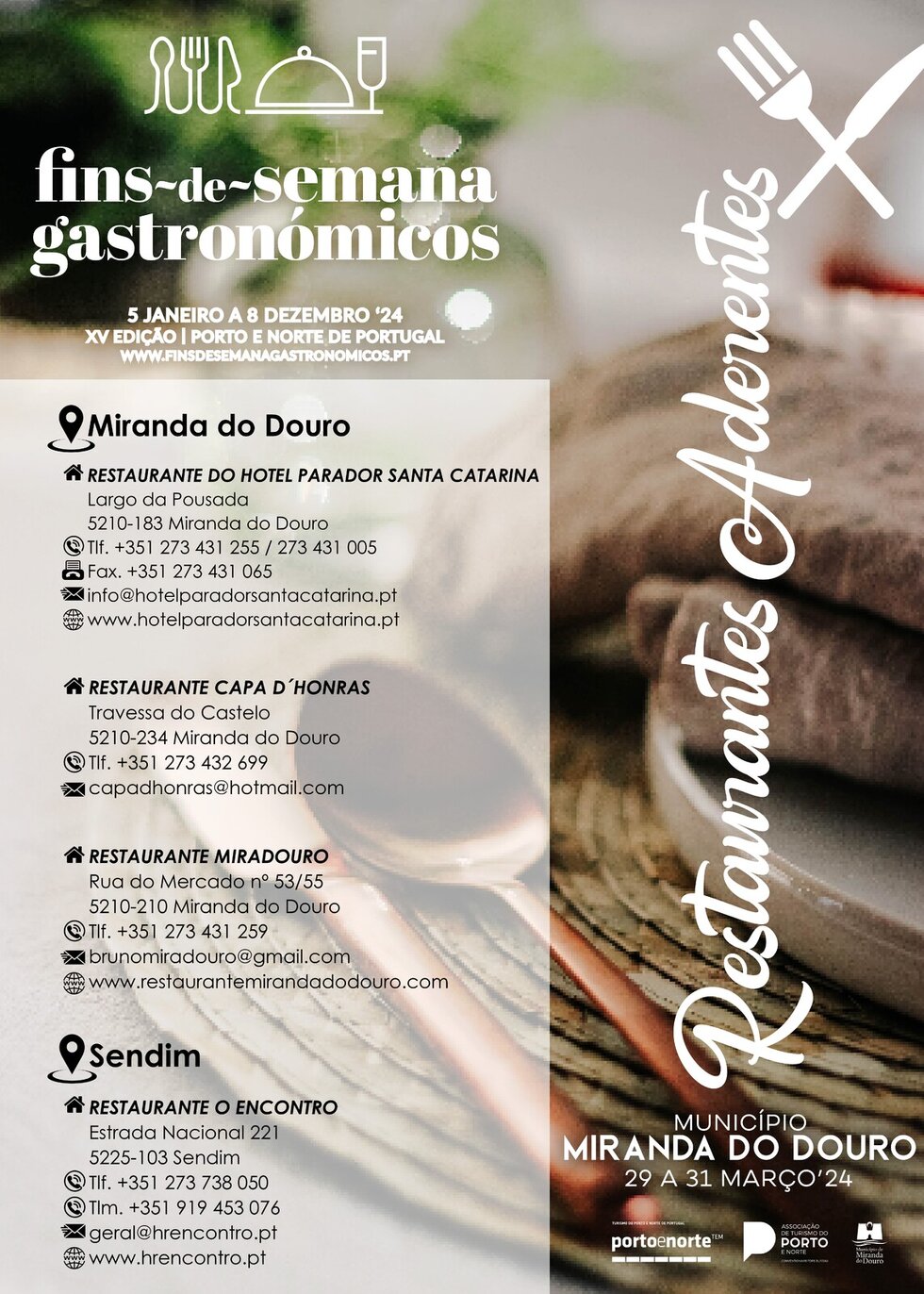 cartaz restaurantes aderentes