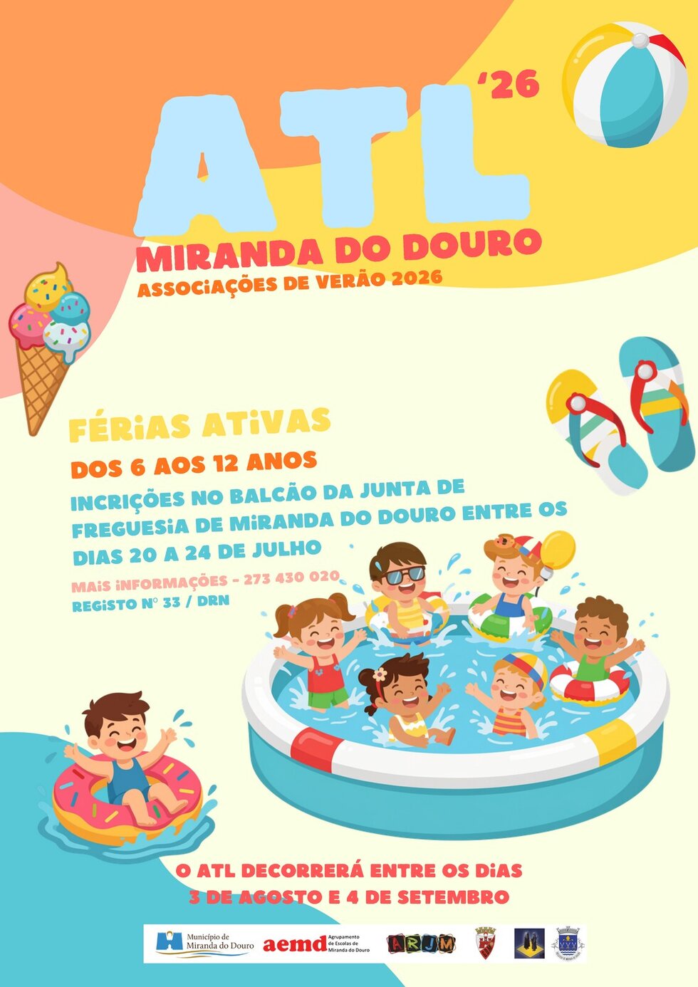 ATL Ver&atilde;o - Miranda do Douro 2026 F